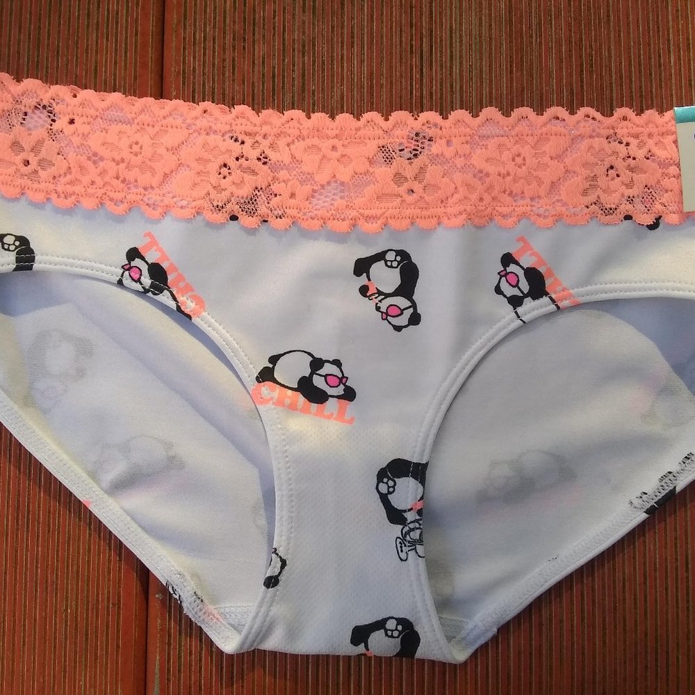 Justice Oh So Soft size 8 hipsters panties w/lace